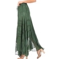 thumbnail image 4 of Sakkas Ivy Maiden Boho Skirt - Green - One Size, 4 of 5