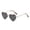 Brown, variant on Heart Shaped Polarized Sunglasses, Retro Metal Frame Eyewear, Fashion Sun Glasses, For Women Casual Outdoor Driving, 5.47"