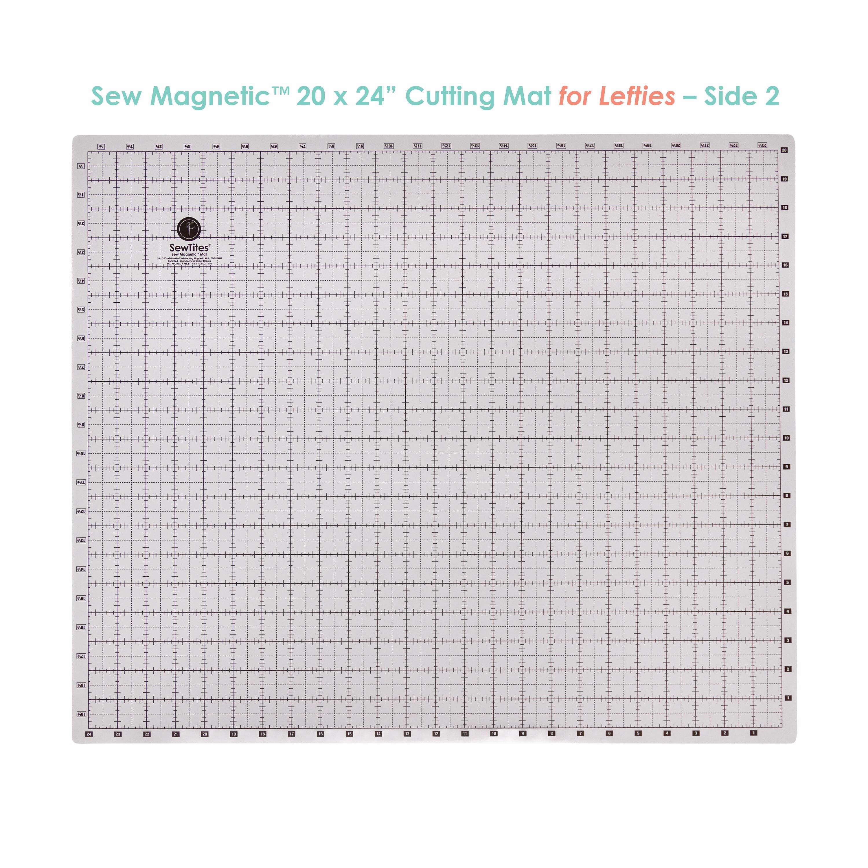 Sew Magnetic 20" x 24" Self-Healing Cutting Mat by SewTites (Right-Handed)