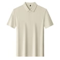 thumbnail image 5 of Dolkfu Button Shirts&nbsp;for Men Collared Short Sleeve Yellow Retro Vintage Polos Modern Minimalist Plaid Tops Khaki,Xxl, 5 of 6