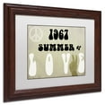 thumbnail image 3 of Trademark Fine Art "Summer of Love" Canvas Art by Color Bakery White Matte, Wood Frame, 3 of 4