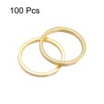 thumbnail image 3 of Unique Bargains 100 Pack 10mm Brass Hollow Circle Bezel Round Linking Rings(Gold), 3 of 4