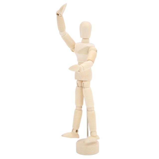 Figura de maniquí de arte, maniquí de madera de 14 pulgadas, maniquí de madera giratorio para dibujar, maniquí de arte de madera, diseño de vanguardia