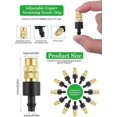 thumbnail image 2 of 30 Pieces Brass Spray Nozzle, Adjustable Atomizing Nozzle Copper Irrigation Drip 4/7mm Atomization Micro Sprinkler Garden Cooling Equipment for Lawn Vegetable Greenhouse, 2 of 5