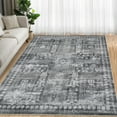 thumbnail image 2 of FairOnly 10'x13' Grey Oriental Washable Area Rugs for Living Room Vintage Distressed Non Shedding Bathroom Rugs Family Room Area Rug Indoor Floor Carpet, 2 of 7