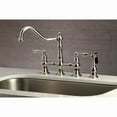 thumbnail image 3 of Kingston Brass KS3276ALBS Kitchen Faucet with Side Sprayer, Polished Nickel, 3 of 5