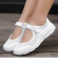 thumbnail image 4 of Women's Extra Wide Diabetic Edema Shoes with Fully Adjustable Closures Easy On/Off Casual Walking Sneakers Lightweight Breathable Flat Mary Jane Shoes Air Cushion for Elderly Swollen Feet Outdoor, 4 of 8