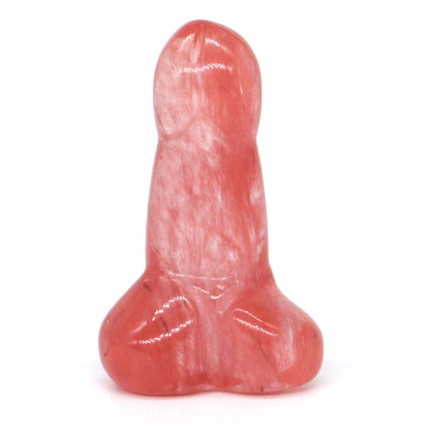 Figura de pene en miniatura de 1 pulgada, piedra natural, cristal, curación Reiki, colección de decoración para el hogar, estatua de cuarzo con piedras preciosas, artesanías, 1 pieza