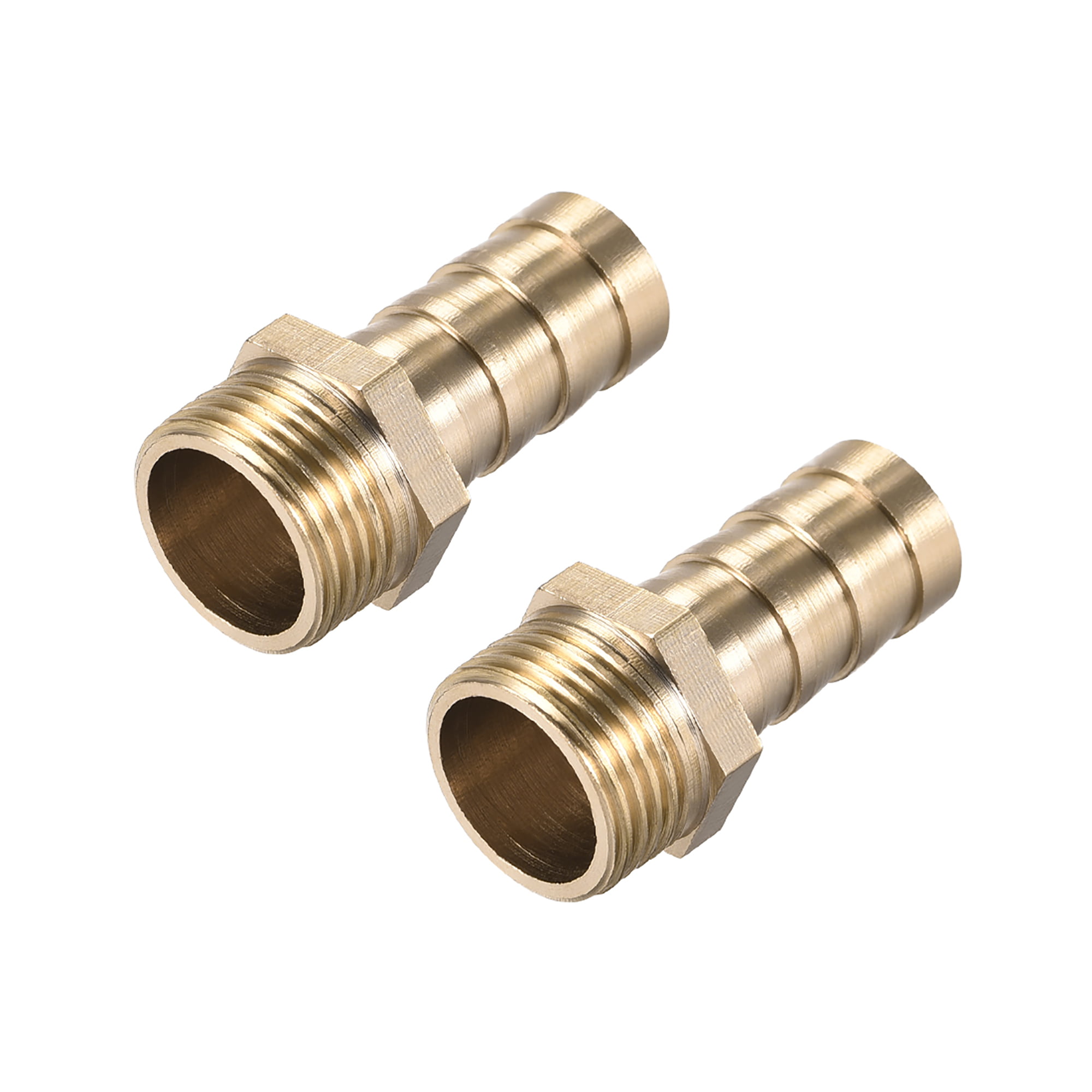 12mm 5pcs G3/8 Male Thread Barb Connector Brass Pipe Fitting Connector 