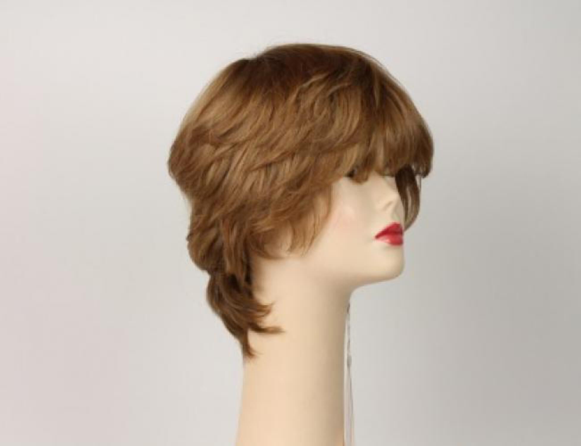 European Human Hair Freeda Wig Medium-Light Blonde Linda With Red Tones Size L
