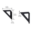 thumbnail image 5 of (3 pack) Hyper Tough 6 in. x 15 3/4 in. Modern Black Laminated Wood Shelf Kit, 5 of 11
