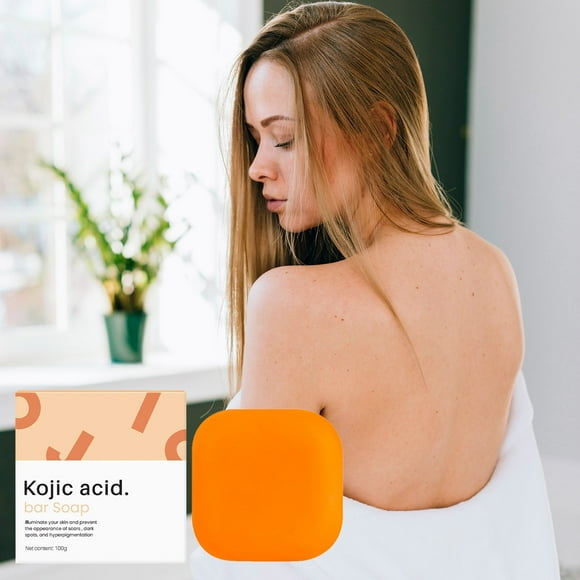 Iumwxz KojicAcid Turmeric HandmadeSoap-Soothing NaturalSkin Care Mild Cleansing Soap