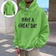 thumbnail image 1 of MHFRRA Sudadera con Capucha Gráfica Divertida, Informal, Cómoda y con Estampado de Letras para Uso Diario y Actividades Al Aire Libre Verde, 1 of 6