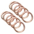 thumbnail image 1 of Unique Bargains Rose Gold Spring Gate O Ring Snap Clip Buckle, Zinc Alloy, 10 Pack, 1 of 5