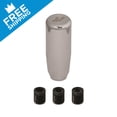 thumbnail image 4 of Mishimoto MMSK-SL Weighted Shift Knob, with 3 Thread Pitch Inserts for Universal Fit, Silver Steel, 4 of 5