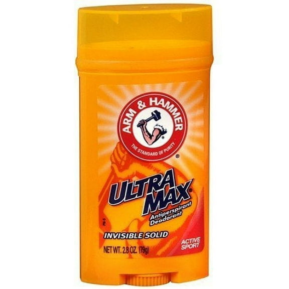 Arm & Hammer Ultra Max Antiperspirant Deodorant Solid Stick, 2.8oz, 12-Pack