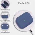 thumbnail image 5 of Case Cover Compatible with Airpods Pro, Soft Silicone Skin Case Cover Shock-Absorbing Protective Case for Airpods Pro, Front LED Visible, 2 Pack Dark Blue/Matcha Green, 5 of 5