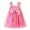 Hot Pink, variant on FAOWME Toddler Girls Sleeveless Butterfly With Wing Tie Dye Rainbow Tulle Holiday Dress Dance Party Dresses Sundress Hot Pink 2-3 Years
