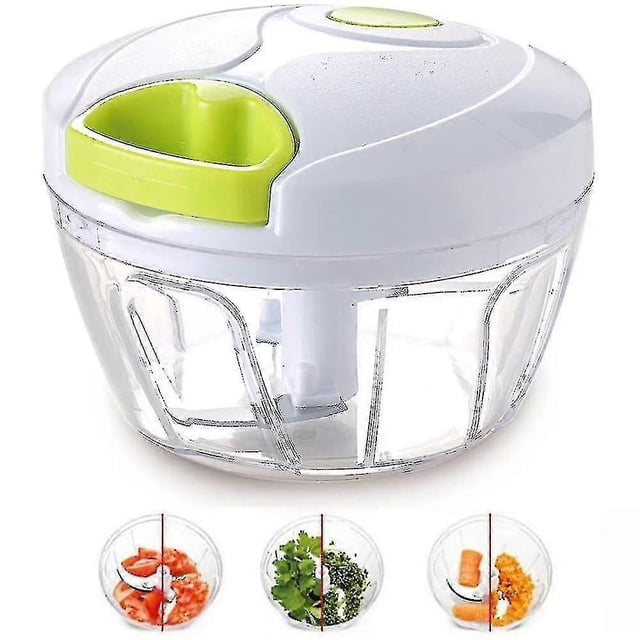 ZHAOCHENG Picadora manual de alimentos para verduras, frutas, frutos secos, cebollas, picadora manual, batidora, procesador de alimentos