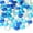 Blue, variant on Topboutique Flat Glass Marbles,Blue Mixed Glass Beads,Gem Pebbles for Aquarium Decor,Decorative Floral Fish Tank Rocks for Vase Filler/DIY Craft,0.66 lb/300g