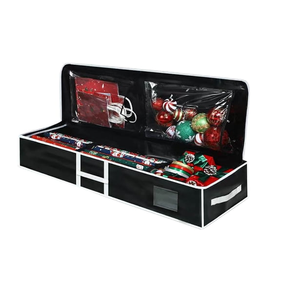 Qiweii Multifunctional Christmas Decoration Storage Bag,Daily Necessities Organizing Bag for Holiday Decor and Household Items,Durable Material with Zipper Closure for Secure Storage