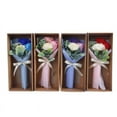 thumbnail image 3 of Nvzi Floral Foam for Artificial Flowers Gift Day 3 Bunch Gift Mother's Carnation Box Flower Roses Soap Artificial Flowers Fall Home Decorations（Blue）, 3 of 5