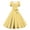 Yellow white polka dots, variant on Women'S Light Blue White Roses Midi Dress Square Neck Short Sleeve Belted A-Line