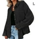 thumbnail image 2 of Qarigey Camisa de mujer Casual Botón Top Blusa de pana Blusa Abrigo de otoño Prendas para la parte del cuerpo negro L, 2 of 4