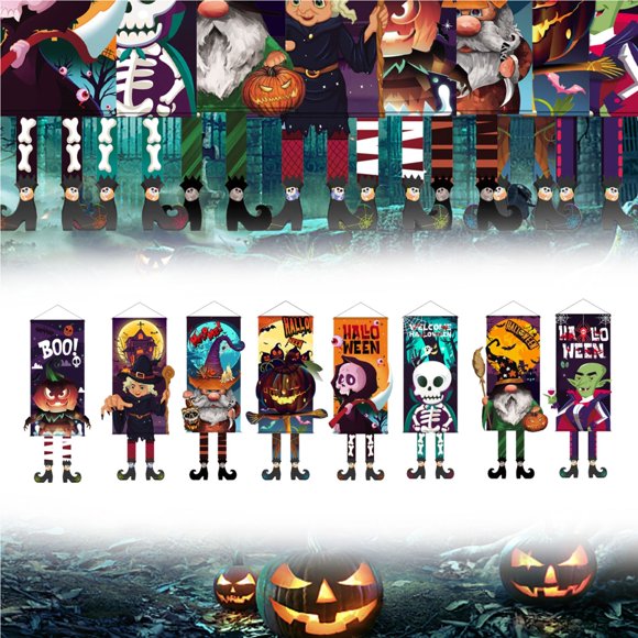Alvkcefs Halloween Party Decorations Novelty Halloween Flags One Trick Halloween Decor Halloween Decor