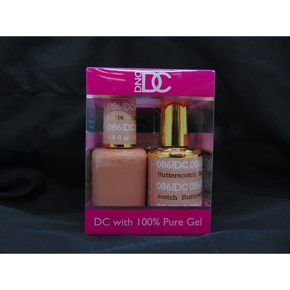 DND - DC Duo Soak off Gel & Matching nail polish, # 086 - Butterscotch