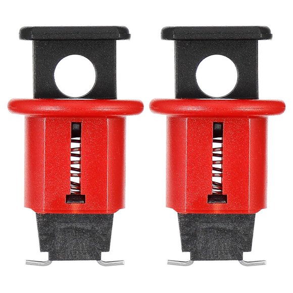 Breaker Locks 2PCS Small Pin Circuit For Preventing Air Leakage Red PA Nylon Electrical Safety Management