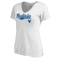 thumbnail image 2 of Buffalo Bulls Women's American Classic V-Neck T-Shirt - White, 2 of 3