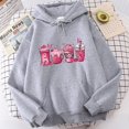 thumbnail image 1 of Sudadera con capucha para mujer con mensaje de concienciación sobre el cáncer de mama, sudadera con capucha para mujer, ropa urbana Harajuku de manga larga, 1 of 5