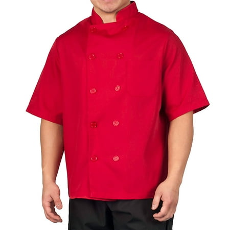 Men's Lightweight Short Sleeve Chef Coat