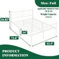 thumbnail image 2 of Eavesince 14in Full Size Bed Frame, Full Size, 2 of 6