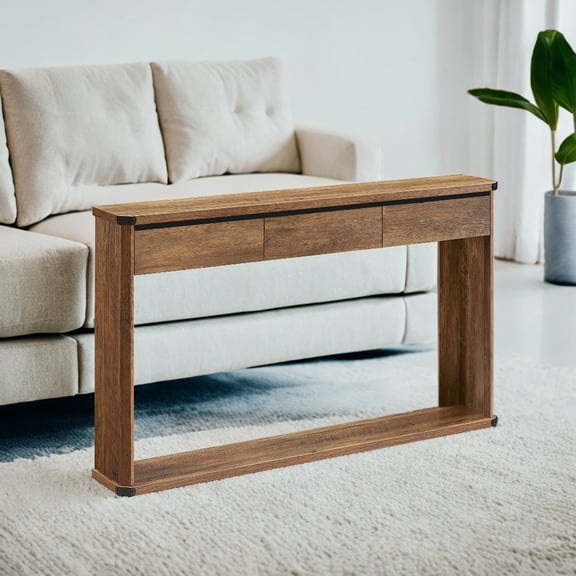 Console Table With Storage, 47.2 Inches Sofa Table Entryway Table, Sofa Table, Behind Couch Table, Narrow Console Table, 2-Tier Console Tables