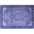 thumbnail image 1 of Ahgly Company Indoor Rectangle Medallion Blue Traditional Area Rugs, 8' x 10', 1 of 4