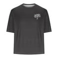 thumbnail image 2 of T-Shirt à Manches Courtes à Col Rond pour Hommes, Tissu en Polyester, Imprimé Dégradé, Style Sport Décontracté, Noir, Taille g, 2 of 4