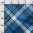 thumbnail image 2 of oneOone Polyester Spandex Blue Fabric Tartan Sewing Fabric By The Yard Printed Diy Clothing Sewing Supplies 56 Inch Wide-8121, 2 of 4