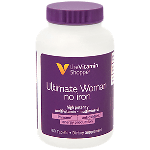 UPC 766536027545 product image for The Vitamin Shoppe Ultimate Woman No Iron Multivitamin (180 Tablets) | upcitemdb.com
