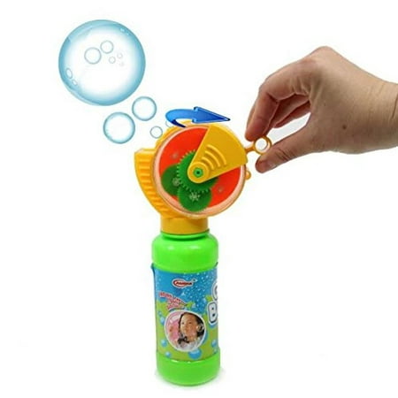 Dazzling Toys Squeeze and Blow Bubble Game, Includes 8 Oz Bubble