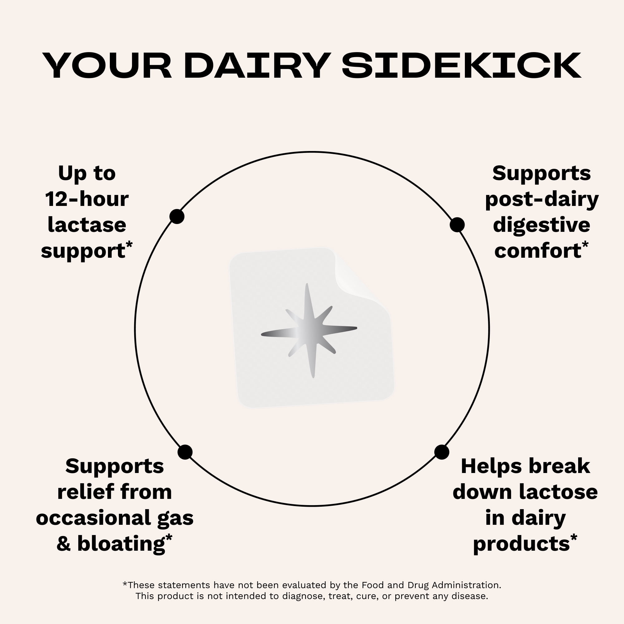 barriere Dear Dairy Lactose Relief Patch, Milky Way Print, 36 Count