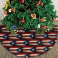 thumbnail image 3 of Christmas Tree Skirt Retro Puerto-Rico-Flag Xmas Tree Skirt Mat for Christmas Decorations Party Holiday 30", 3 of 6