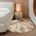 thumbnail image 2 of Brown Tree Branches Round Area Rug 3.3Ft Washable Circle Rugs for Dining Room Table, Vintage Nature Brown Ombre Non-Slip Carpet Floor Mats Indoor Outdoor Carpet Runner Aesthetic Home Decor, 2 of 8
