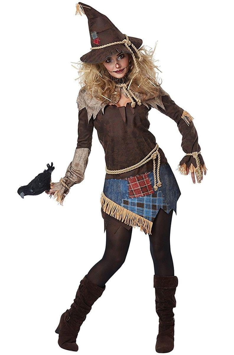 Couples Ladies AND Mens Harvest Scarecrow Halloween Fancy Dress Costumes Outfits 