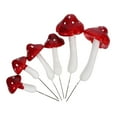 thumbnail image 6 of 6pcs Mini Foam Mushrooms Fairy Garden Mushrooms Little Mushroom Picks Fake Mushroom Stakes Plant Statue for Bonsai Micro Landscape Craft Red, 6 of 8