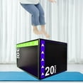 thumbnail image 2 of LOVIVER 3 in 1 Plyometric Jumping Box Plyometric Box Equipment Jump Training Box Step up Box, Plyo Box for Strength Training Exercise 40cmx30cmx35cm, 2 of 2