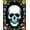 Multicolor Black, Pattern 3, variant on ODIKA 8'x10' Washable Area Rug Durable, Non-Slip Goth Skull Vintage Damask Ornate Spooky Border Halloween Pastel for Living Room, Under Sectional, Family