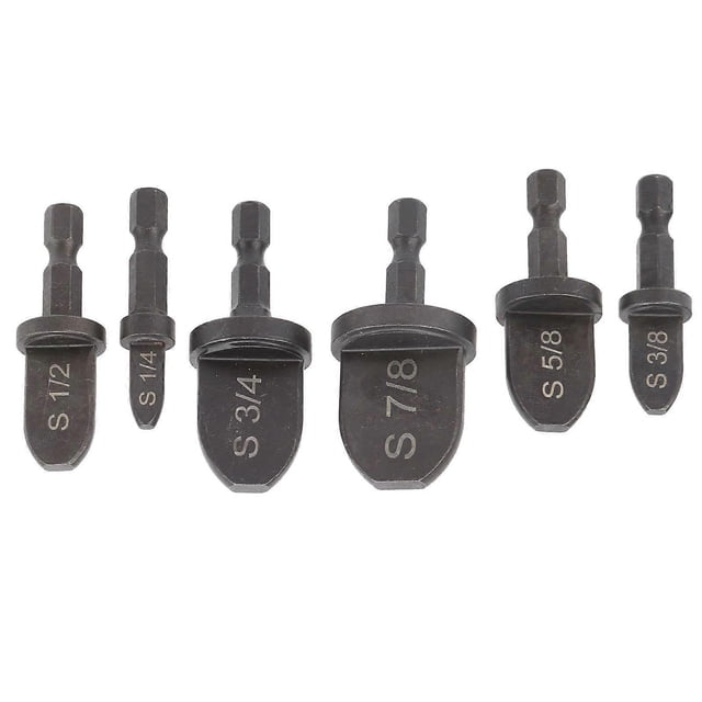 6Pcs Tube Expander Bearing Steel Hex Handle Air Conditioner Copper Pipe Swaging Tool Set