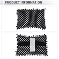 thumbnail image 4 of Almohada para la cabeza del automóvil Unique Bargains, soporte ergonómico y cómodo para el cuello, algodón/espuma viscoelástica, ancho ajustable, negro/blanco, 1 Pc para conducción y viajes, 4 of 7
